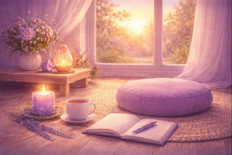 INFJ relationer och djupa kopplingar - morgonro i meditativt utrymme för eftertanke om vänskap och kärlek