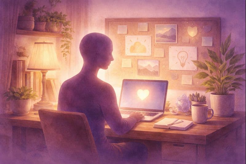 INFJ jobb och karriär - arbetsrum med positiva visioner och meningsfull arbetsmiljö för introverta